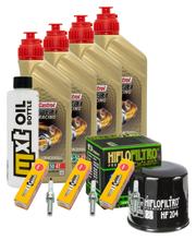 Inspectiepakket 4L 10W-50 + Oliefilter + 3x Bougie voor Triumph Speed Triple RS 1200 ccm Bj. 2021 - 2022
