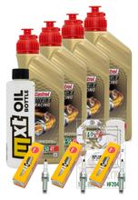 Inspectiepakket 4L 10W-50 + Oliefilter + 3x Bougie voor Triumph Speed Triple RS 1200 ccm Bj. 2021 - 2022
