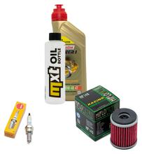 Pacchetto di ispezione 1L 10W-40 + filtro olio + 1x candela per Yamaha MT- ABS 125 ccm Anno 2020