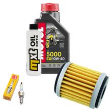 Pacchetto di ispezione 1L 10W-40 + filtro olio + 1x candela per Yamaha MT- ABS 125 ccm Anno 2020