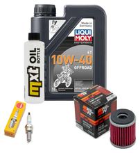 Inspection package 1L 10W-40 + oil filter + 1x spark plug for Yamaha MT- ABS 125 ccm Year 2020