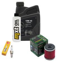 Inspektionspaket 1L 10W-40 + Ölfilter + 1x Zündkerze für Yamaha MT- ABS 125 ccm Bj. 2021