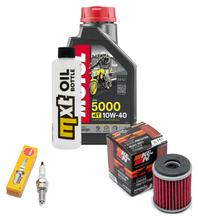 Inspection package 1L 10W-40 + oil filter + 1x spark plug for Yamaha YZF-R 125 ccm Year 2020 - 2021