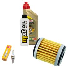 Inspektionspaket 1L 10W-40 + Ölfilter + 1x Zündkerze für Yamaha YZF-R 125 ccm Bj. 2020 - 2021