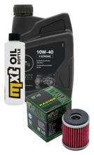 Inspection package 1L 10W-40 + oil filter + 1x spark plug for Yamaha YZF-R 125 ccm Year 2020 - 2021