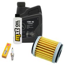 Inspektionspaket 1L 10W-40 + Ölfilter + 1x Zündkerze für Yamaha YZF-R 125 ccm Bj. 2020 - 2021