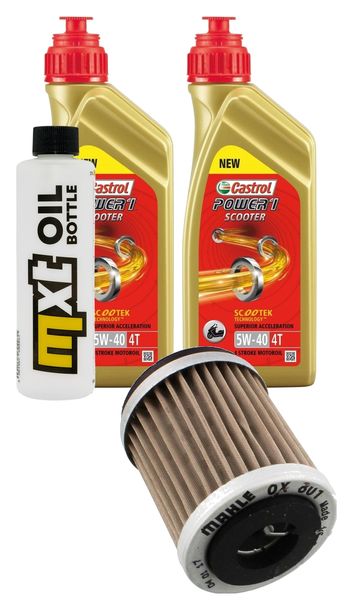 Inspektionspaket 2L 5W-40 + Ölfilter für Yamaha YFM Bear Tracker Big YFM25B Bruin 250 ccm Bj. 2000 - 2009