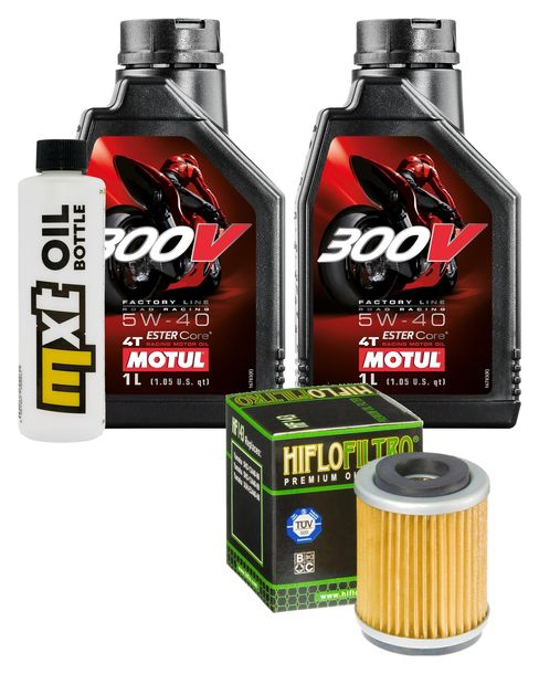 Inspektionspaket 2L 5W-40 + Ölfilter für Yamaha YFM Bear Tracker Big YFM25B Bruin 250 ccm Bj. 2000 - 2009