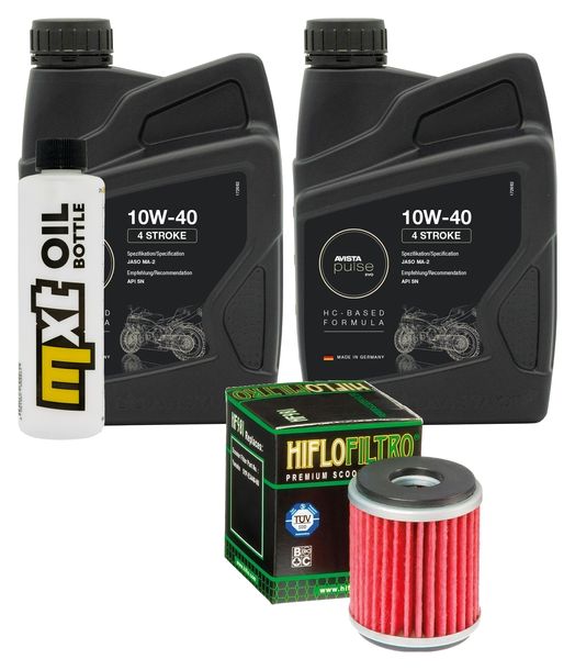 Inspektionspaket 2L 10W-40 + Ölfilter für Yamaha MWD Tricity X-Max Tech-Max 300 ccm Bj. 2020 - 2022