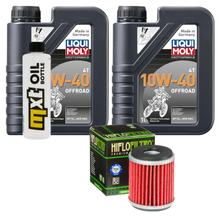 Paquet d'inspection 2L 10W-40+filtre à huile pour Yamaha MWD Tricity X-Max Tech-Max 300 ccm Année 2020 - 2022