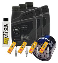 Paquete de inspección 3L 10W-40 + filtro de aceite + 4 bujías para Yamaha YZF-R6 600 ccm Año 2020