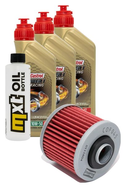 Inspektionspaket 3L 10W-50 + Ölfilter für Yamaha SZR XT R XVS A Dragstar Classic X 650 / 660 ccm Bj. 1996 - 2005