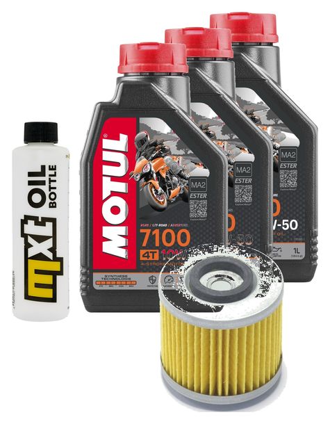 Inspektionspaket 3L 10W-50 + Ölfilter für Yamaha SZR XT R XVS A Dragstar Classic X 650 / 660 ccm Bj. 1996 - 2005