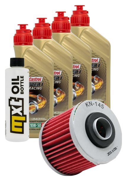 Inspektionspaket 4L 10W-50 + Ölfilter für Yamaha XVS A Dragstar Classic 650 ccm Bj. 2007