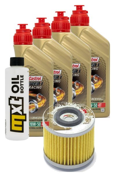 Inspektionspaket 4L 10W-50 + Ölfilter für Yamaha MT-03 660 ccm Bj. 2006 - 2011
