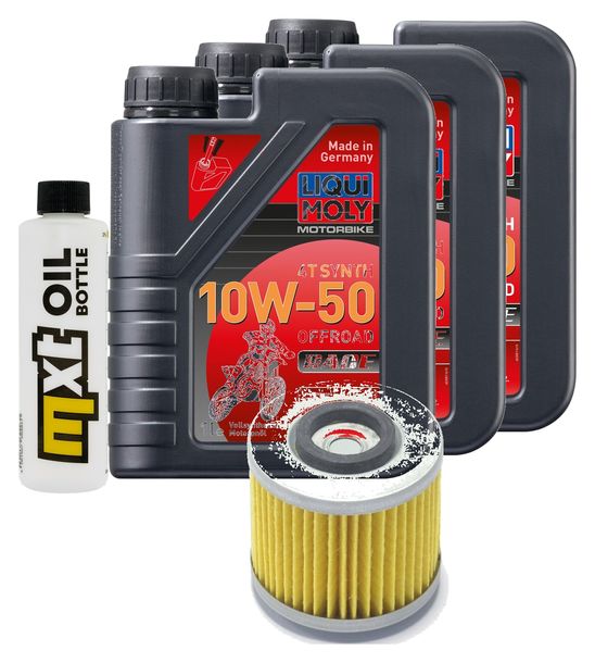 Inspektionspaket 3L 10W-50 + Ölfilter für Yamaha XT R X XVS A Dragstar Classic 650 / 660 ccm Bj. 1997 - 2006