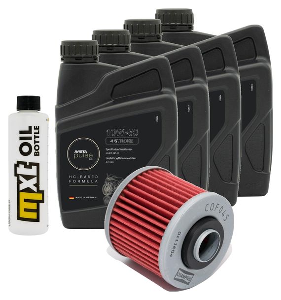 Inspektionspaket 4L 10W-50 + Ölfilter für Yamaha MT-03 660 ccm Bj. 2012