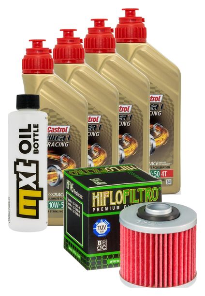 Inspektionspaket 4L 10W-50 + Ölfilter für Yamaha MT-03 660 ccm Bj. 2013 - 2014