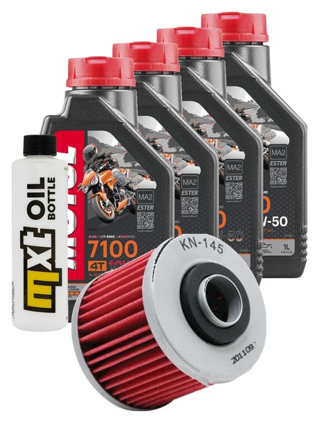 Inspektionspaket 4L 10W-50 + Ölfilter für Yamaha MT-03 660 ccm Bj. 2013 - 2014