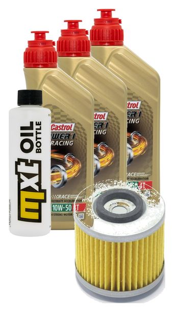 Paquete de inspección 3L 10W-50+filtro de aceite para Yamaha SZR 660 ccm Año 1995