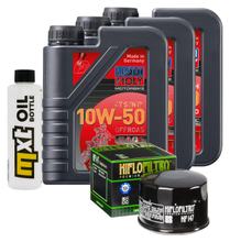 Pacote de Inspeção 3L 10W-50 + Filtro de Óleo para Yamaha YFM R 660 ccm Ano. 2004 - 2005