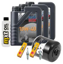Paquete de inspección 3L 10W-40 + filtro de aceite + 2 bujías para Yamaha MT-07 700 ccm Año 2020