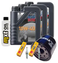 Paquete de inspección 3L 10W-40 + filtro de aceite + 2 bujías para Yamaha MT-07 700 ccm Año 2020