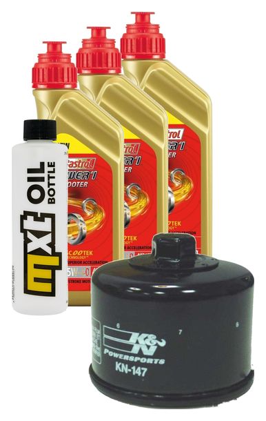 Inspektionspaket 3L 5W-40 + Ölfilter für Yamaha YFM Kodiak 700 ccm Bj. 2016 - 2017