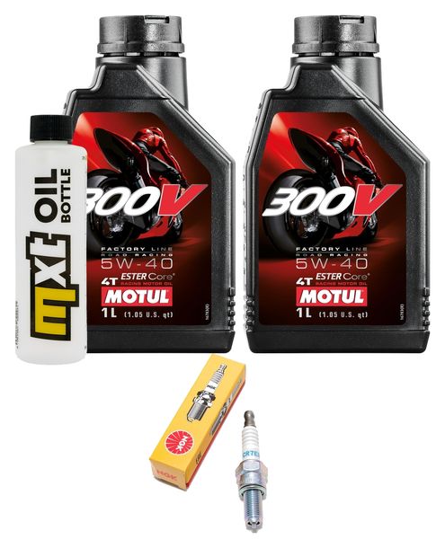 Inspektionspaket 2L 5W-40 + Ölfilter + 1x Zündkerze für Aprilia SR Storm TT 3V 125 ccm Bj. 2021