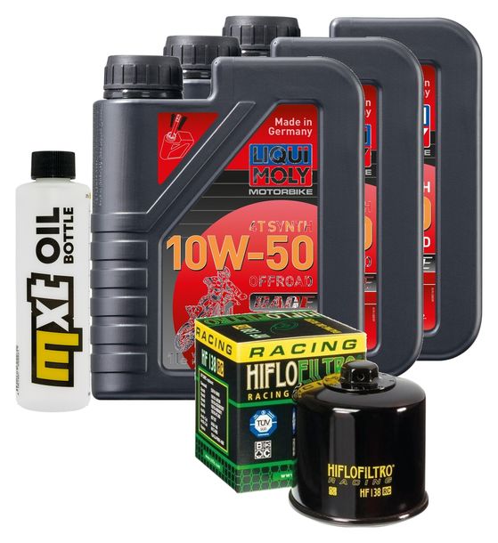 Inspektionspaket 3L 10W-50 + Ölfilter für Aprilia Tuareg E5 660 ccm Bj. 2022