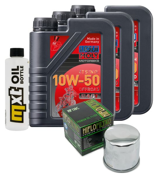 Inspektionspaket 3L 10W-50 + Ölfilter für Aprilia Tuareg E5 660 ccm Bj. 2022