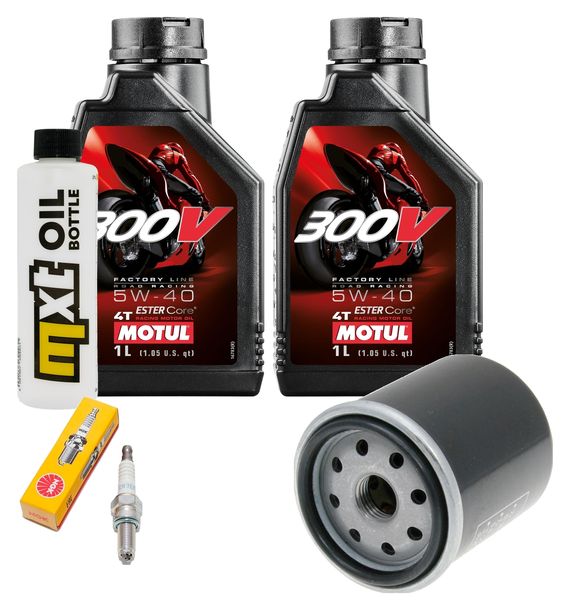 Inspektionspaket 2L 5W-40 + Ölfilter + 1x Zündkerze für Piaggio Liberty Iget Euro4 125 ccm Bj. 2021