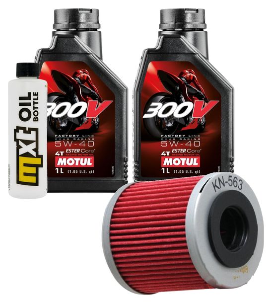 Inspection package 2L 5W-40 + oil filter + 1x spark plug for Piaggio BV 4V 400 ccm Year 2021