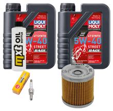 Inspektionspaket 2L 5W-40 + Ölfilter + 1x Zündkerze für Piaggio BV 4V 400 ccm Bj. 2021