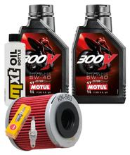 Paquete de inspección 2L 5W-40 + filtro de aceite + 1x bujía para Piaggio BV 4V 400 ccm Año 2021