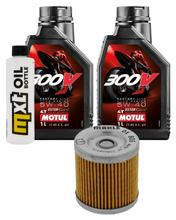 Inspection package 2L 5W-40 + oil filter + 1x spark plug for Piaggio BV 4V 400 ccm Year 2021