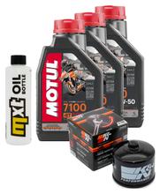 Pacchetto di ispezione 3L 10W-50 + filtro olio + 2x candela per BMW F GT 800 ccm Anno 2020
