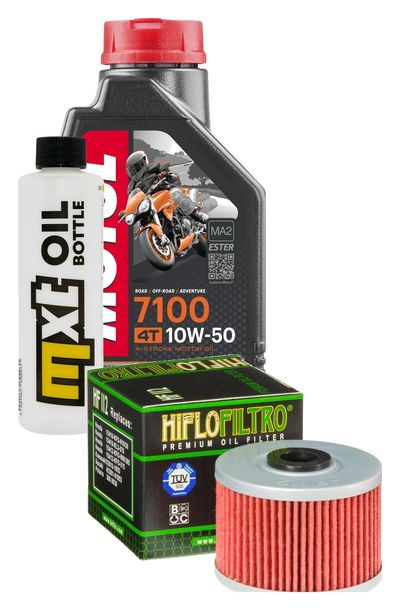 Inspektionspaket 1L 10W-50 + Ölfilter für Kawasaki KLX 110 ccm Bj. 2020