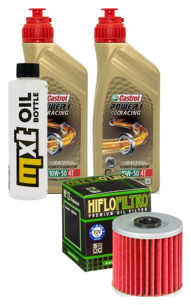 Inspektionspaket 2L 10W-50 + Ölfilter für Kawasaki KLR 650 ccm Bj. 2018 - 2022