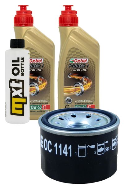 Inspektionspaket 2L 10W-50 + Ölfilter + 1x Zündkerze für BMW G R GS 310 ccm Bj. 2022 - 2023