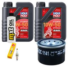 Kit d'inspection 2L 10W-50 + filtre à huile + 1x bougie pour BMW G R GS 310 ccm Année 2022 - 2023