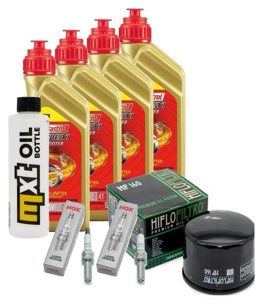 Inspektionspaket 4L 5W-40 + Ölfilter + 2x Zündkerze für BMW R GS 1250 ccm Bj. 2022