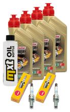 Kit d'inspection 4L 10W-50 + filtre à huile + 2 bougies pour Ducati Monster Plus 950 ccm Année 2022 - 2023