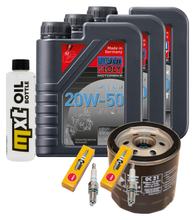 Inspektionspaket 3L 20W-50 + Ölfilter + 2x Zündkerze für Harley Davidson XL NS IRON 1200 ccm Bj. 2018