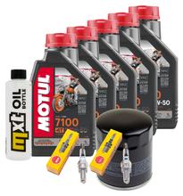 Pacote de Inspeção 5L 20W-50 + Filtro de Óleo + 2x Vela de Ignição para Harley Davidson FLFBS 1868 Softail Fat Boy 1900 ccm Ano. 2022
