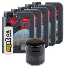 Inspektionspaket 5L 20W-50 + Ölfilter + 2x Zündkerze für Harley Davidson FLFBS 1868 Softail Fat Boy 1900 ccm Bj. 2022