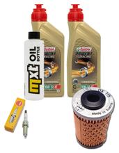 Paquete de inspección 2L 10W-50 + filtro de aceite + 1x bujía para KTM Duke 125 / 390 ccm Año 2022