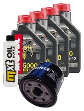 Inspektionspaket 4L 10W-40 + Ölfilter + 4x Zündkerze für Suzuki GSX-R 1000 ccm Bj. 2022
