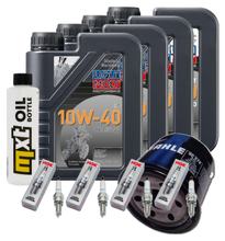 Inspektionspaket 4L 10W-40 + Ölfilter + 4x Zündkerze für Suzuki GSX-R 1000 ccm Bj. 2022