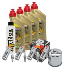 Inspektionspaket 4L 10W-40 + Ölfilter + 4x Zündkerze für Suzuki GSX-R 1000 ccm Bj. 2022